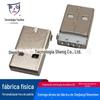 USB3.0AM90 graus 180 graus cola branca pé dobrado 4p plug board SMT pia tipo conector macho