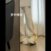 Pantalones Cargo con Estampado Retro Americano Otoño e Invierno 2025 para Hombres y Mujeres Pantalones Deportivos de Alta Moda Calle Pantalones Casuales Rectos de Baile