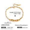 Pulsera Original de Cadena de Acero Inoxidable Jingqiao Lujo Ligero Nicho Metal Acero de Titanio Resistente al Color Joyería Transfronteriza Venta al por Mayor