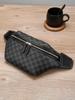 Bolso Cruzado de Pecho para Hombre Bolso de Hombro Moda Trendy Cuadros Europeos y Americanos Retro Bolso Pequeño Marca de Moda para Hombre Casual Versátil