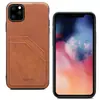 Funda Doble Tarjeta Imitación Piel de Vaca Estampada Retro Mate para iPhone 11 Pro Max Funda Protectora