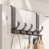 Gancho para Cabideiro Atrás da Porta do Quarto, Cabideiro de Parede sem Furos, Gancho de Porta de Entrada para Pendurar Roupas e Bolsas