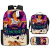 2021 Nueva Mochila Escolar Mágica Full House para Estudiantes Mochila de Poliéster Mochila Creativa Cómoda Bolso Estampado Estuche para Lápices