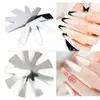 Herramientas para Uñas Artísticas Transfronterizas Placa de Acero para Dar Forma a Uñas Artísticas Estilo Francés Modelo de Placa de Acero Plantilla de Acero Inoxidable para Hacer Uñas de Cristal