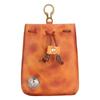 Cartera de Monedero Vintage de Piel de Vaca de Primera Capa, Bolsita para Auriculares y Llaves, Bolsita para Joyería, Riñonera, Bolsa de Almacenamiento con Cordón, Retro