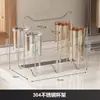 Soporte para Tazas de Acero Inoxidable 304 de Escritorio Soporte para Tazas de Agua Estante de Almacenamiento Soporte para Vasos de Vidrio Alto Valor Estético Creativo Soporte Drenante para Tazas de Té
