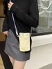 Bolsa Transfronteriza para Teléfono Móvil Verano Cuadros Bolso Pequeño para Niñas 2026 Nuevo de Moda Vertical Lona Cruzado Pequeño