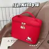 Nueva y linda bolsa de maquillaje con temática de gato para mujer, diseño elegante, portátil, gran capacidad, adecuada para viajes y se puede usar para guardar artículos de tocador y productos para el cuidado de la piel. Disponible al por mayor