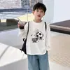 Nueva Camiseta de Manga Larga para Niños 2026 para Primavera y Otoño, Camiseta Base 100% Algodón para Niños, Nuevo Top para Niños Pequeños