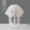 Novo Buquê de Rosas Artificiais de Casamento Estilo Ocidental, Flores Artificiais Românticas Brancas para Adereços de Fotografia de Casamento