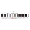 T-03-61 Teclado Electrónico Piano Infantil de Aprendizaje Teclado Blanco y Negro Papel de Práctica de Piano Edición de Referencia para Práctica de Digitaciones