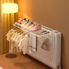 Estante para Secar Ropa de Radiador Calefactor, Estante de Almacenamiento Encima del Tubo de Calefacción, Estante para Secar con Ganchos para Uso Doméstico