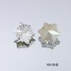 Dongzhou Crystal Super Flash Snowflake - Uña con base puntiaguda, diamante de cristal, accesorios de joyería para bricolaje, joyería navideña para uñas, diamante apilado