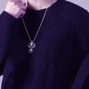 Collar Colgante de Panda Brillante Tachonado con Diamantes de Alto Grado Estilo Europeo y Americano de Moda para Hombres y Mujeres, Personalidad Hip-Hop, Cadena para Sudadera Hip-Hop de Estudiante