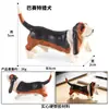 Modelo de animal de simulación para niños mini golden retriever perro león para arenero Shar pige perro manchado perro mascota juego de juguetes