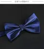Pajarita Retro de Caballero Británico Yuppie para Hombre de Color Sólido para Novio y Padrino Boda Flor de Solapa Lista para Usar Fábrica Shengzhou