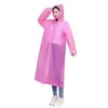 Capa de chuva EVA, modelo descartável resistente de alta espessura, capa de chuva de peça única para corpo inteiro, poncho impermeável para exterior, espessada