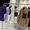 Chaleco de Polar con Cuello Alto, Patchwork de Bolsillo de Bloques de Color Reversible, Otoño e Invierno, para Parejas