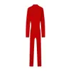 Para Comércio Exterior Transfronteiriço Europeu e Americano Roupas Femininas Aliexpress Mais Vendidas de Inverno Cintura Marcada Slim-Fit Tricô Peça Única Macacão de Esqui