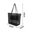 Bolsa de praia de verão feminina, bolsa casual masculina, bolsa de natação respirável em malha, ideal para férias na praia. Bolsa de armazenamento com grande capacidade.