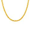Joyería al por mayor Zhenrong más vendida collar de oro de imitación oro birmano collar para mujer cadena de onda de agua chapada en oro cadena sencilla cadena a juego