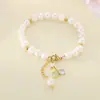 Pulsera con Colgante Serie Frutas Diamante Dulce Creativo Moda Verano Fresca Cuentas Resina Lichi Pieza de Mano