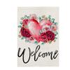 Bandera de Jardín Caliente de San Valentín Transfronteriza Amor Rojo Enano Decorativa de Exterior Lino de Doble Cara