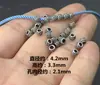 Prata Esterlina S925 Contas Espaçadoras Retrô Ruyi Xiangyun Contas com Furo Grande Fivela de Rabo de Corda 2,5mm Corda de Mão Trançada Cordão Acessórios DIY