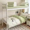 Nuevo Modelo 2026 Conjunto de Tres Piezas Color Sólido Bicolor 100% Algodón para Estudiantes, Compra Única para Dormitorio Universitario Conjunto de Seis Piezas 100% Algodón