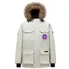 Versión Alta 08 Expedition Chaqueta Grande de Plumón para Pareja Hombres Invierno Terciopelo de Bloqueo Cinturón Cortavientos Ropa de Lucio Canadiense