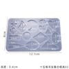 Pendientes de resina epoxi cristal DIY27 molde para pendientes colgante para pendientes pegamento UV molde de silicona Amazon para venta al por mayor