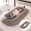 Almohada de Embarazo Amazon Protector de Cintura Almohada Inclinada para Dormir de Lado Almohada para Dormir de Embarazo en Forma de J Removible y Lavable Almohada de Embarazo Transfronteriza