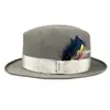 Nuevo sombrero de fieltro de oveja directo de fábrica sombrero de fieltro de oveja color liso decoración de cinta sombrero de fieltro de lana pura