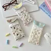 5782 Bolsa Acolchoada Macia Acolchoada para Armazenamento de Óculos para Meninas, Estojo Portátil Anti-Pressão para Armazenamento de Óculos de Sol, Estojo de Óculos de Mão