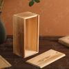 Caja de Almacenamiento Rectangular Antigua de Madera Maciza Escritorio Retro Caja de Madera Pequeña de Madera Maciza Empaque de Regalo Personalizado Caja de Té