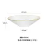 Plato de vidrio de rayas horizontales estilo japonés, vajilla transparente popular para el hogar, plato para frutas, ensaladera estilo occidental, plato de cena, plato
