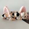 Faixa de Cabelo com Orelhas de Gato de Pelúcia Fofa Atacado Feminina Outono e Inverno Super Fofa Tridimensional Lavar o Rosto Maquiagem Manga à Prova de Umidade Pulseira Listrada para Pulso