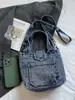 Bolso Cuadrado Pequeño Textura Desgastada Callejón Viejo Índigo para Estudiantes Mujeres, Estilo Perezoso Vintage, Ligero y Versátil para Viajes Diarios, Bolso Cruzado