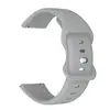 Adequado para Samsung/Huawei/Garmin Cor Sólida Fivela de Oito Caracteres Fivela Borboleta Pulseira de Relógio Esportivo de Silicone 20/22mm Universal