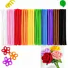 Colorido alambre retorcido súper apretado hecho a mano material diy fabricantes mayoreo alambre retorcido macaron audaz hecho a mano para niños