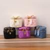 Nueva Bolsa Cruzada para Niños, Estilo Coreano Bola Dorada Camelia Mini Estilo Familiar Cruzada Pequeña de Hombro Tipo Caja para Mujer