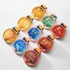 Medalha Criativa de Cristal para Crianças Jogos Escolares Metal Pequeno Listagem Basquete Maratona Corrida Medalha Gravação Lote