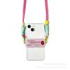 Funda para Teléfono Pochacco de Lunares con Correa para iPhone 14 Pro Max, Material de TPU, Linda y Divertida