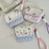 5223 Saco de Armazenamento Pequeno Floral de Algodão Puro Adequado para Bolsas de Câmera Ccd, Anti-Queda e Anti-Impacto, Bolsa de Armazenamento de Viagem Portátil e Compacta