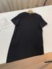 Vestido de Gama Alta Cool de Triacetato Estilo Normcore Cuello Redondo Look Adelgazante Recto Abertura Lateral Manga Corta Largo Medio
