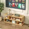 Móvel de TV simples para sala de estar, armário de parede longo de chão para armazenamento, móvel de TV minimalista moderno para apartamentos pequenos e casas de aluguel
