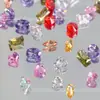 Acessórios para Unhas Artísticas Zircônia 5A Misturados com Diamantes Coloridos, Espigas de Trigo Transparentes Brilhantes Mini, Pedras Strass de Fundo Reto com Formato Especial Atacado