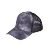 Comercio exterior Sombrero de tie-dye de moda verano Top Hat vacío para mujer europeo y americano protección solar sombrero para el sol sombrero de algodón para coleta gorra de béisbol