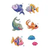 Cubierta Luminosa de Peces de Gama Alta Cicatrices Tatuajes de Colores para Mujeres Peces de Nicho Tatuajes de Colores Impermeables de Larga Duración
