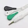 Cable de audio macho de 3.5 de cuatro polos alargado blindado blanco A hebilla hembra de 4.0 línea de hebilla uno a tres